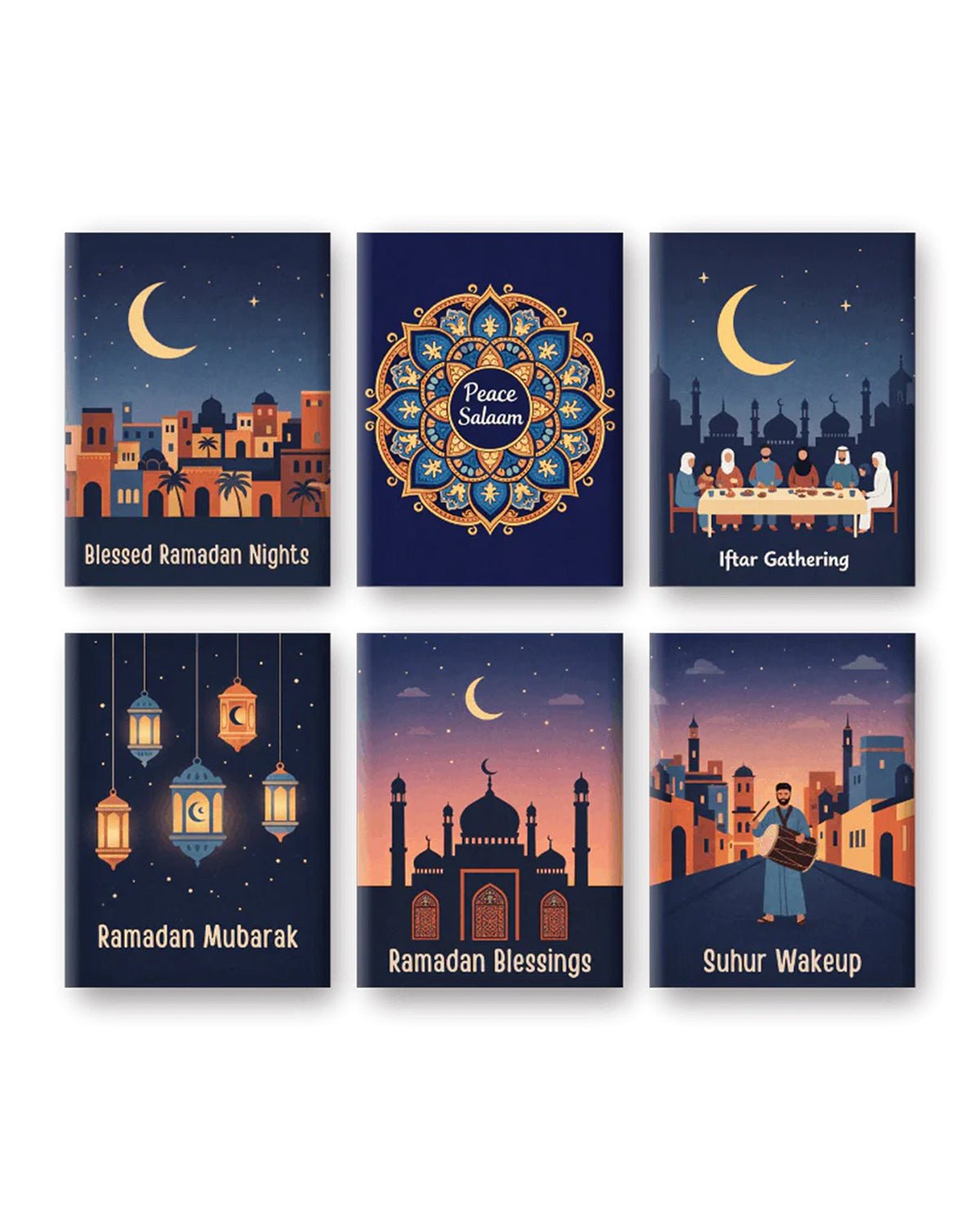 MINI PAINT BY NUMBERS | RAMADAN MOMENTS - Set of 6