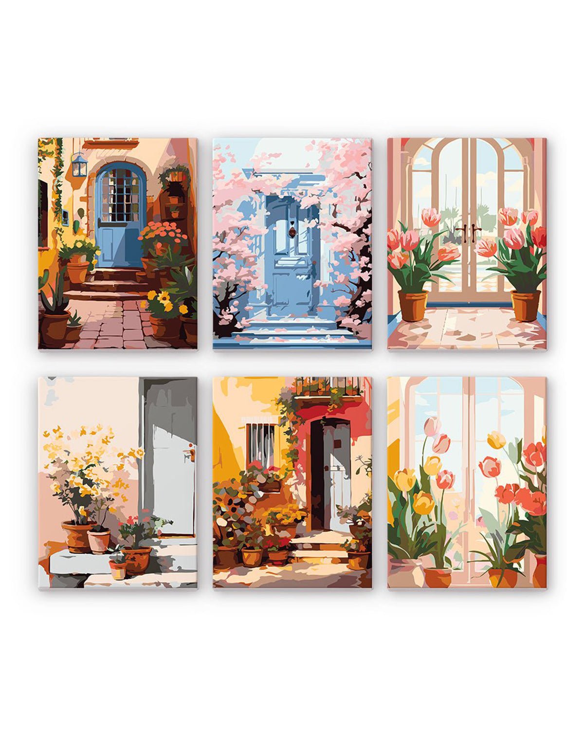 MINI PAINT BY NUMBERS | STREETS - Set of 6