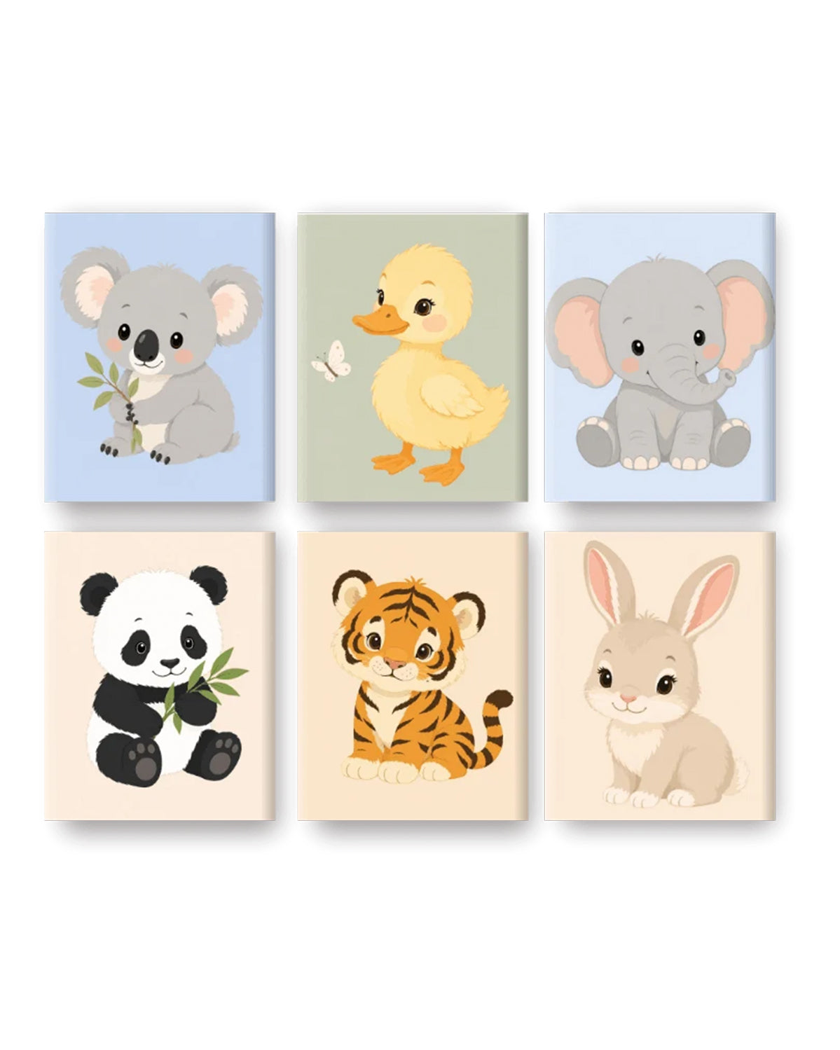 MINI PAINT BY NUMBERS | LITTLE ANIMAL FRIENDS - Set of 6