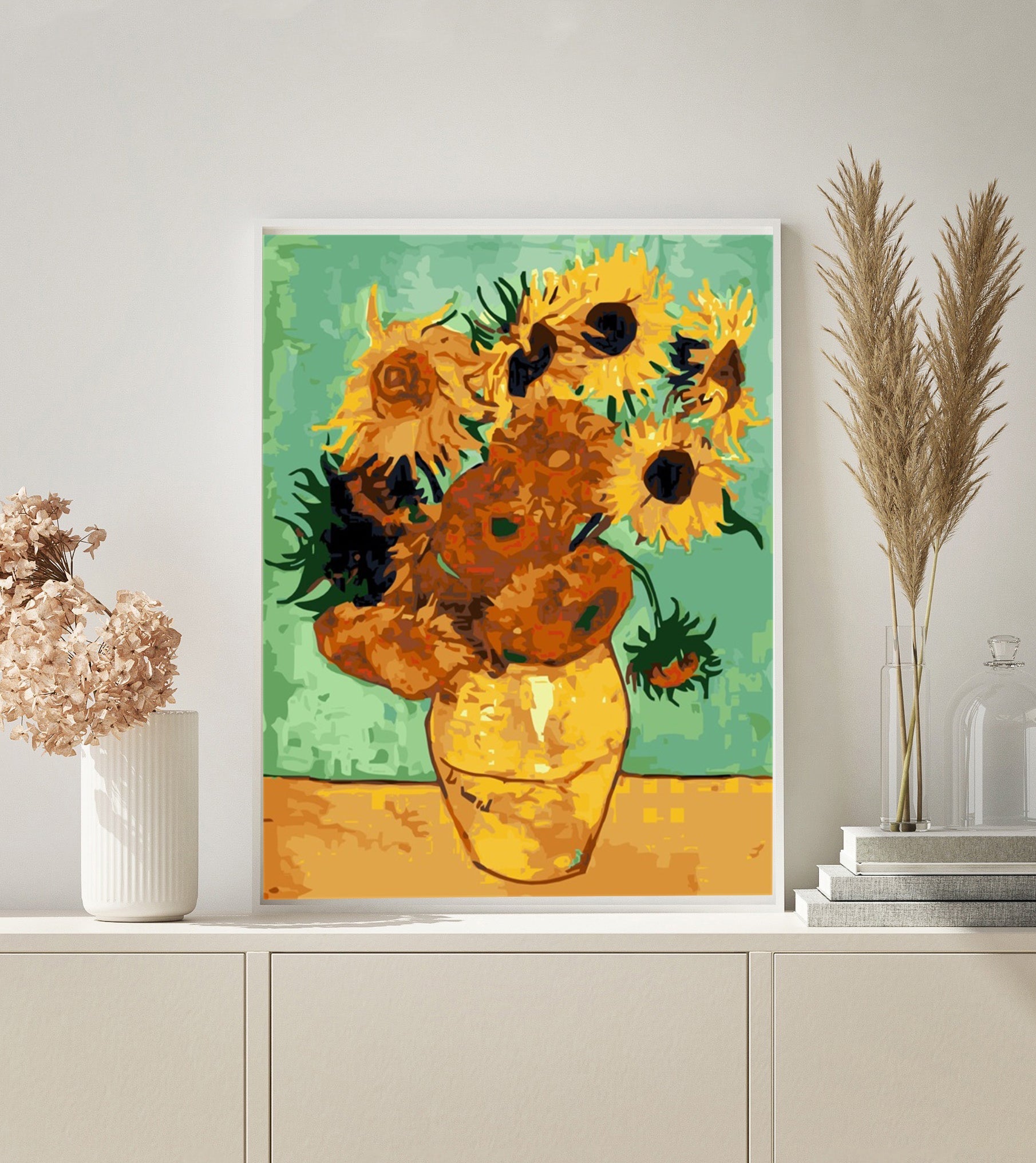 Van Gogh Sunflowers paint by numbers kit