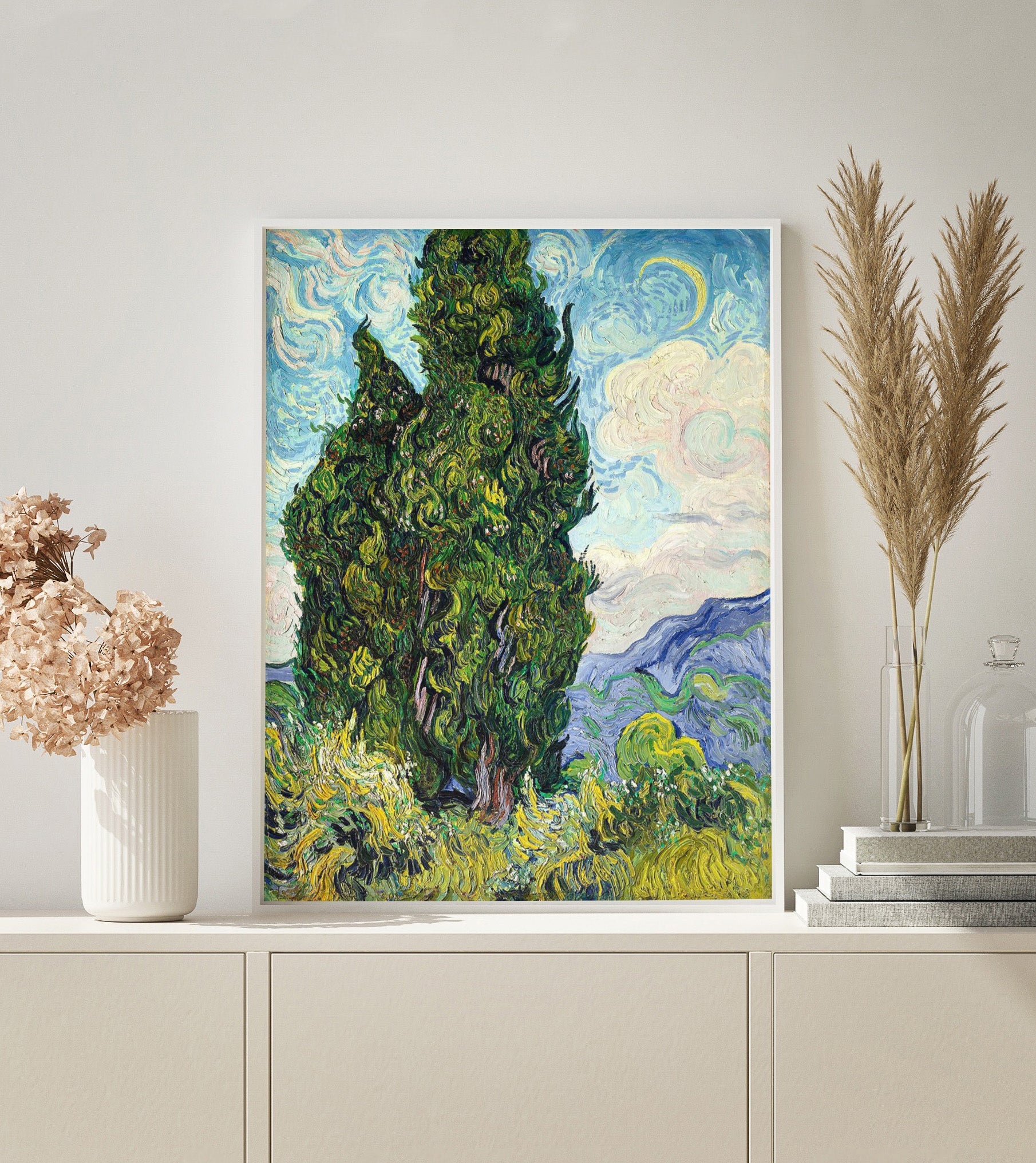 Van Gogh Cypresses paint by numbers kit